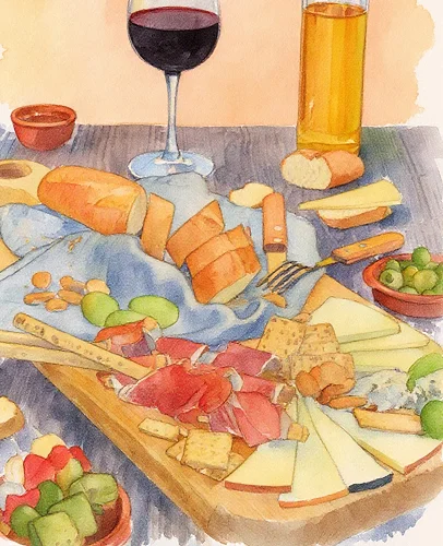 Planches à charcuterie, fromages
